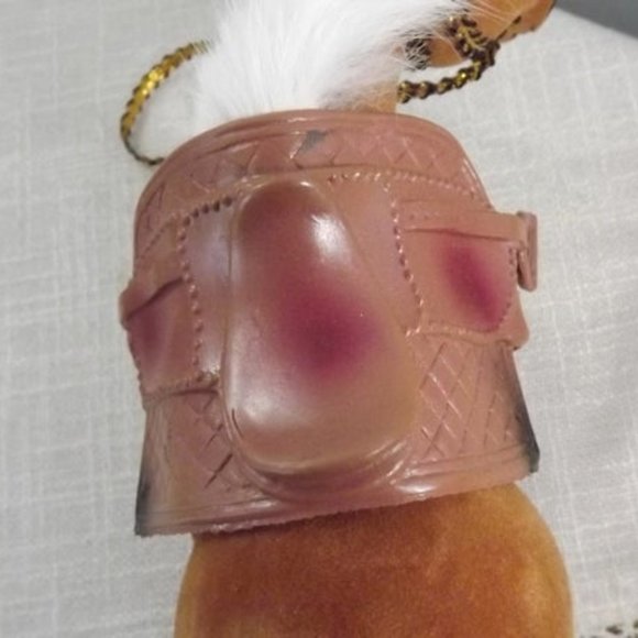 Brown Flocked Pony, Carnival Prize Horse - Picture 8 of 9